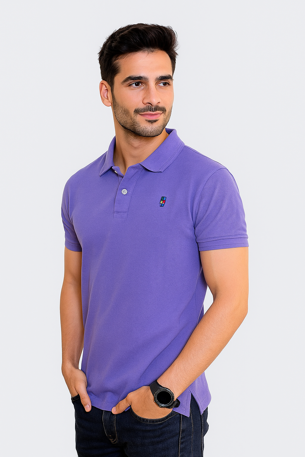 Tommy Hilfiger Polo Shirts for Men - Violet KISWAH RETAILS