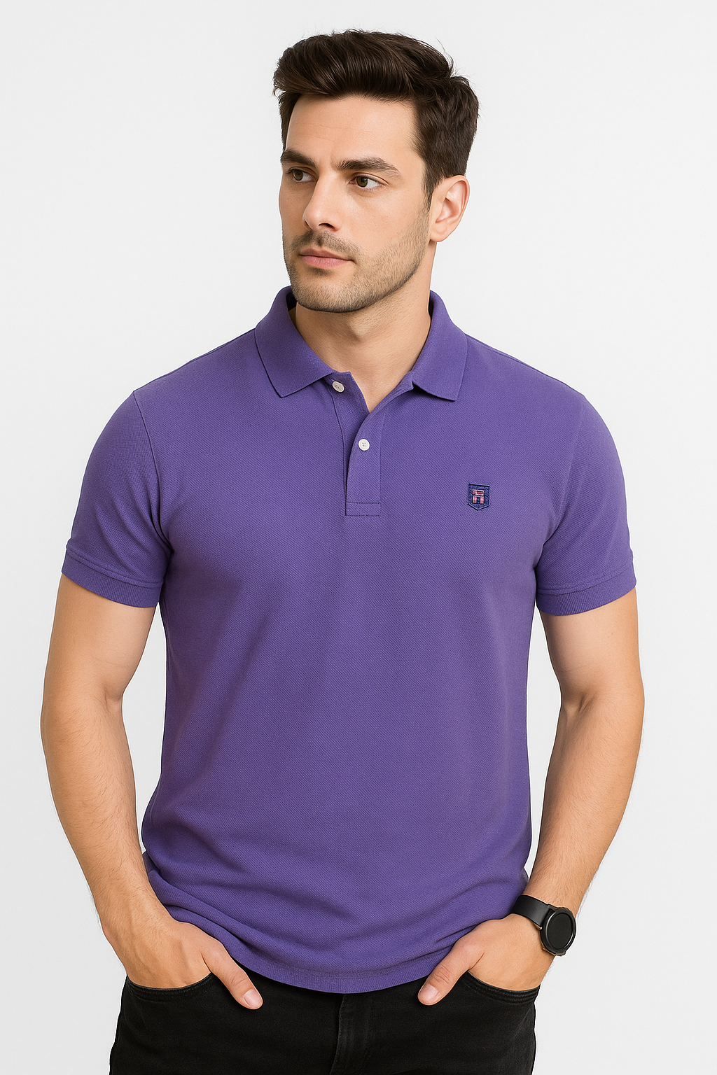 Tommy Hilfinger Polo Shirts for Men - Violet KISWAH RETAILS