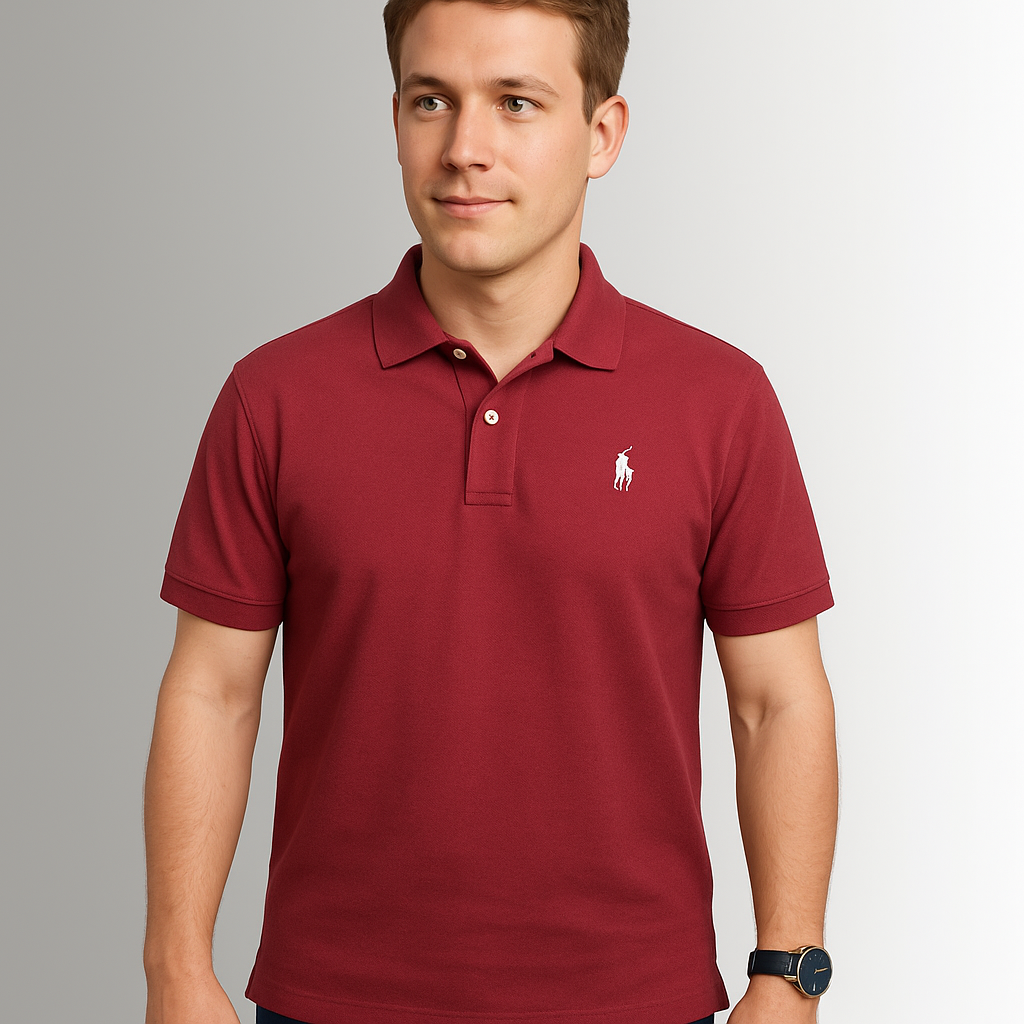 Giordano Polo Shirts for Men - Maroon KISWAH RETAILS