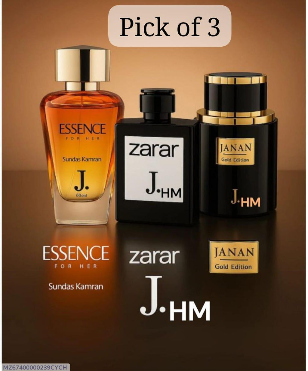 Unisex Long Lasting Fragrance Perfume Set - 3 Pcs KISWAH RETAILS
