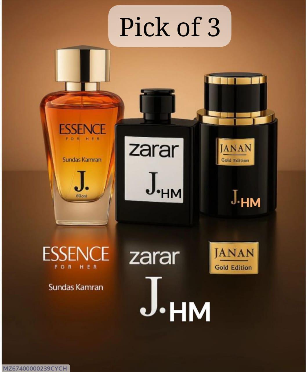 Unisex Long Lasting Fragrance Perfume Set - 3 Pcs KISWAH RETAILS
