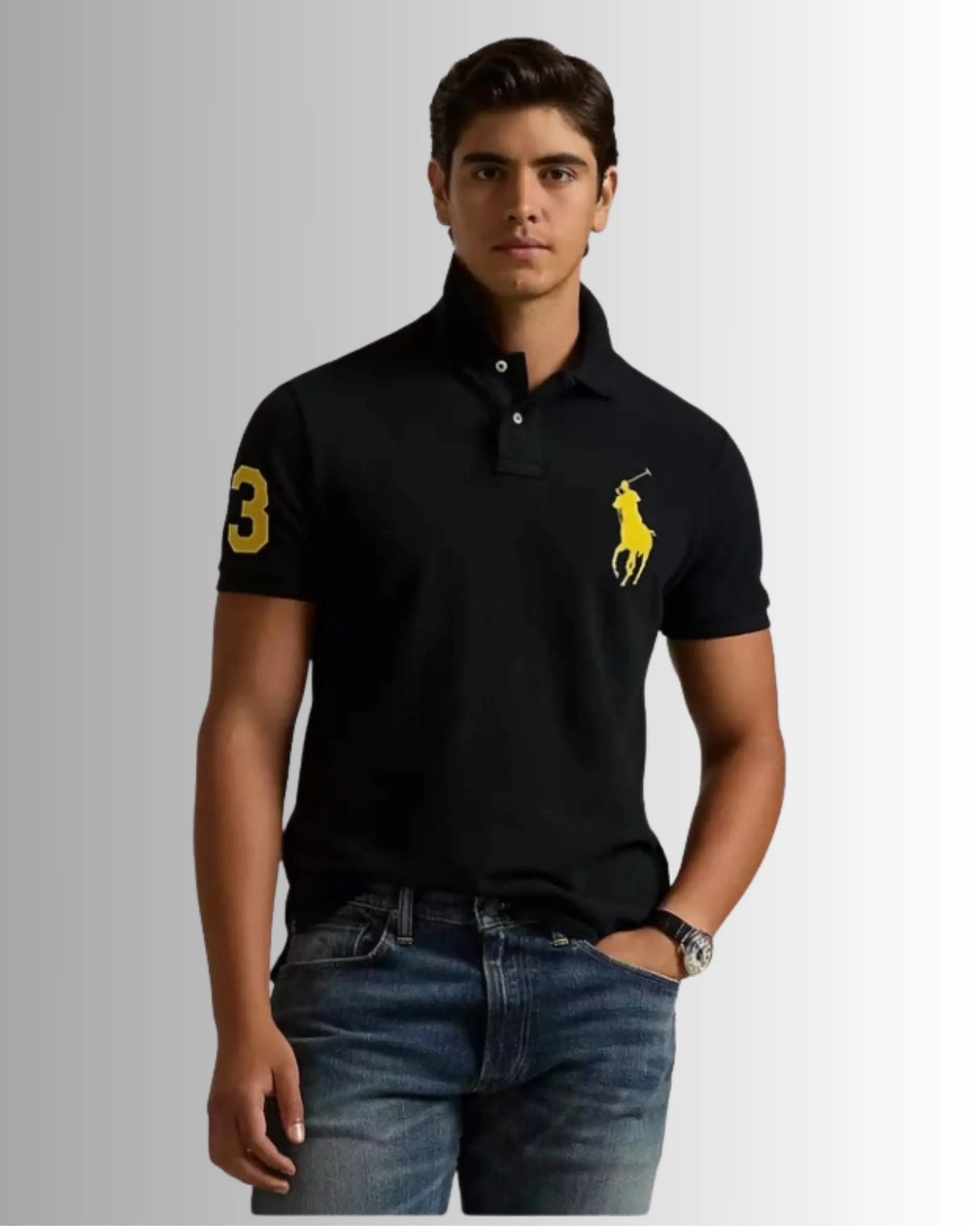 Giordano Polo Shirts for Men - Black KISWAH RETAILS
