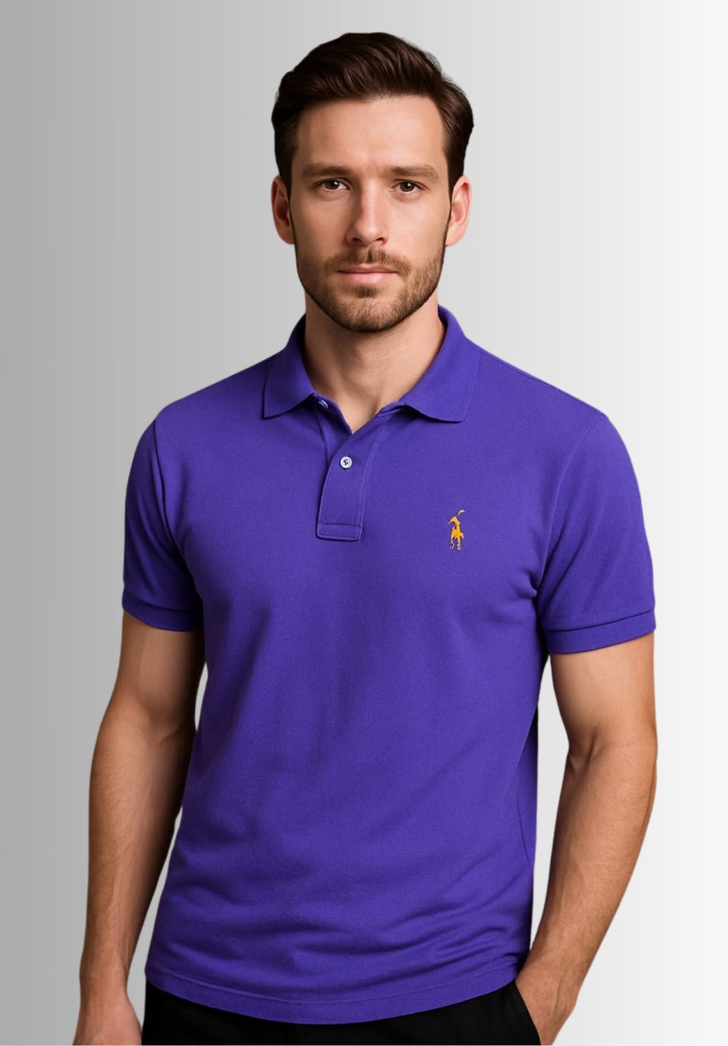 Giordano Polo Shirts for Men - Violet KISWAH RETAILS