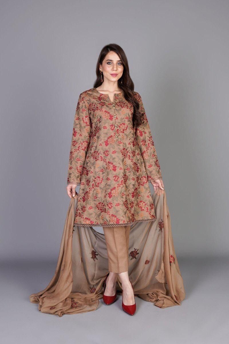 3 Piece - Embroidered Lawn Suit KISWAH RETAILS