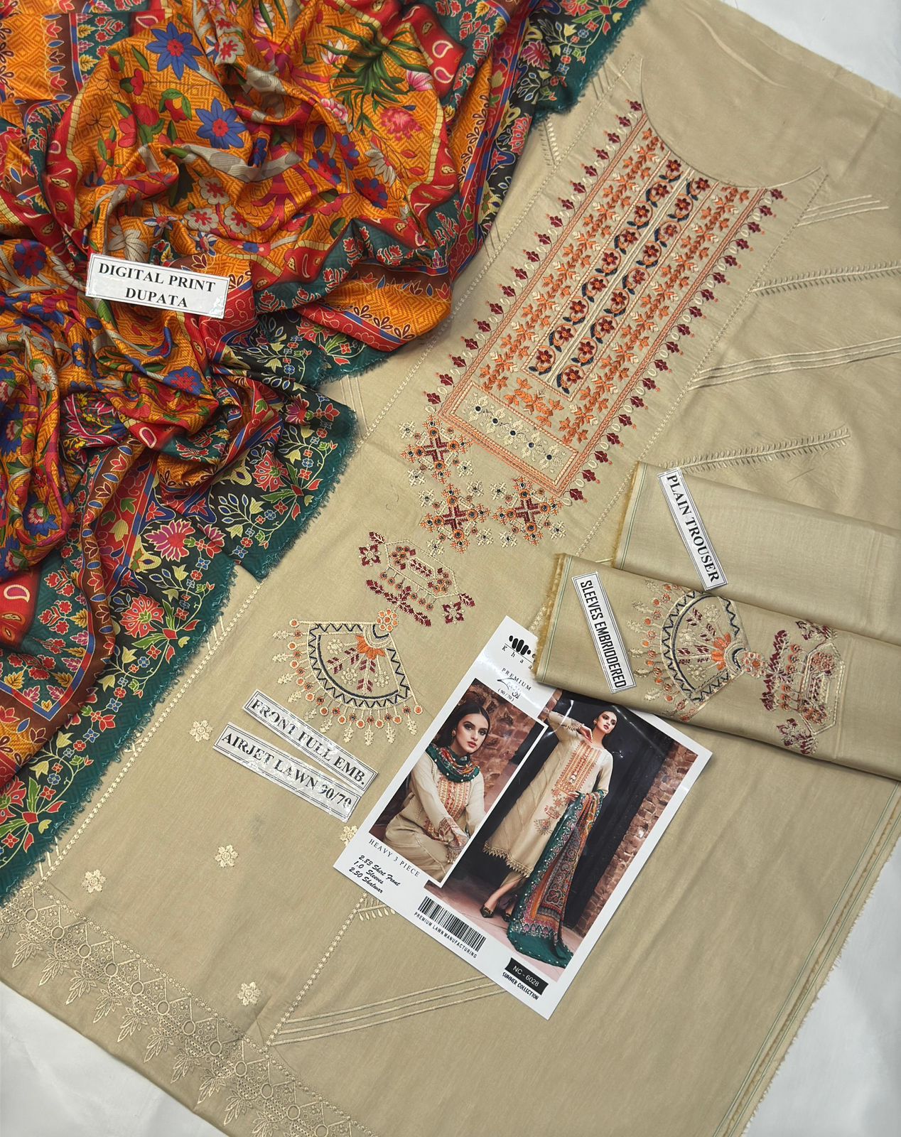 03 Piece - Embroidered Lawn Suit KISWAH RETAILS