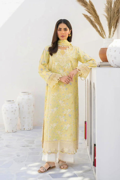 03 Piece - CHIKANKARI Lawn Suit KISWAH RETAILS