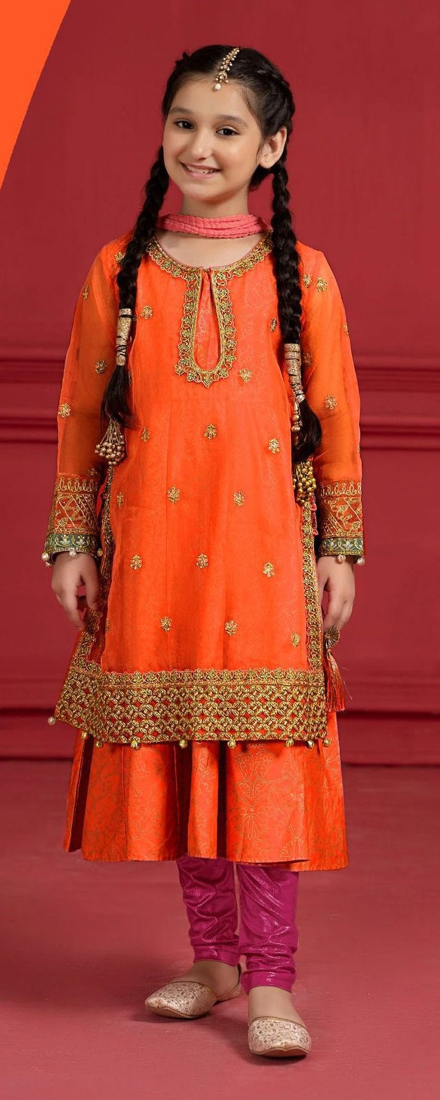 3 Piece - Girls Cotton Embroidered Suit KISWAH RETAILS