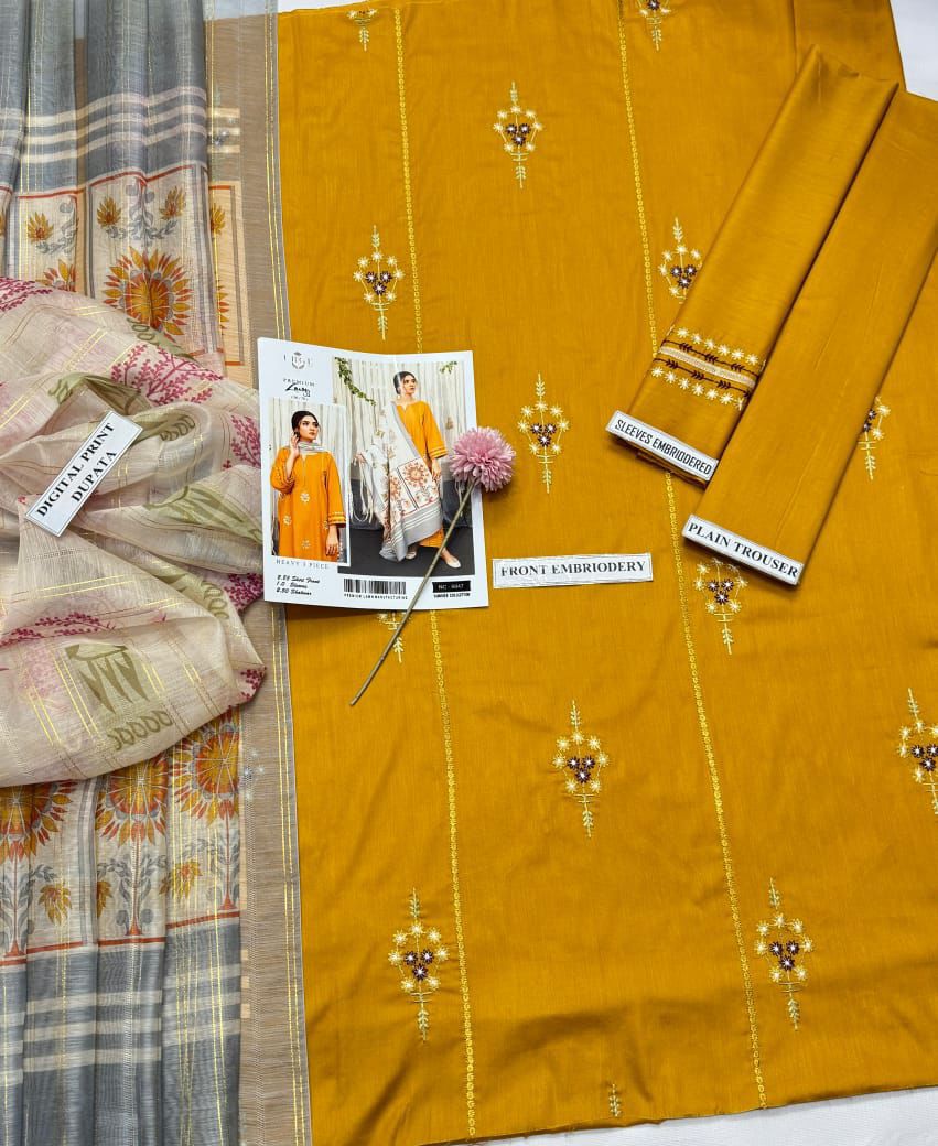 03 Piece - Embroidered Lawn Suit KISWAH RETAILS