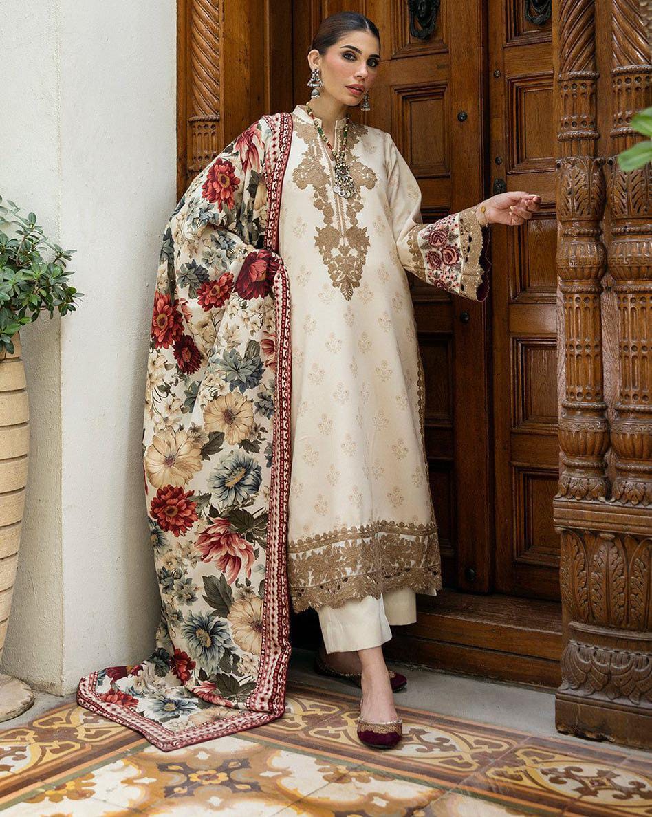 3 Piece - Embroidered Lawn Suit KISWAH RETAILS