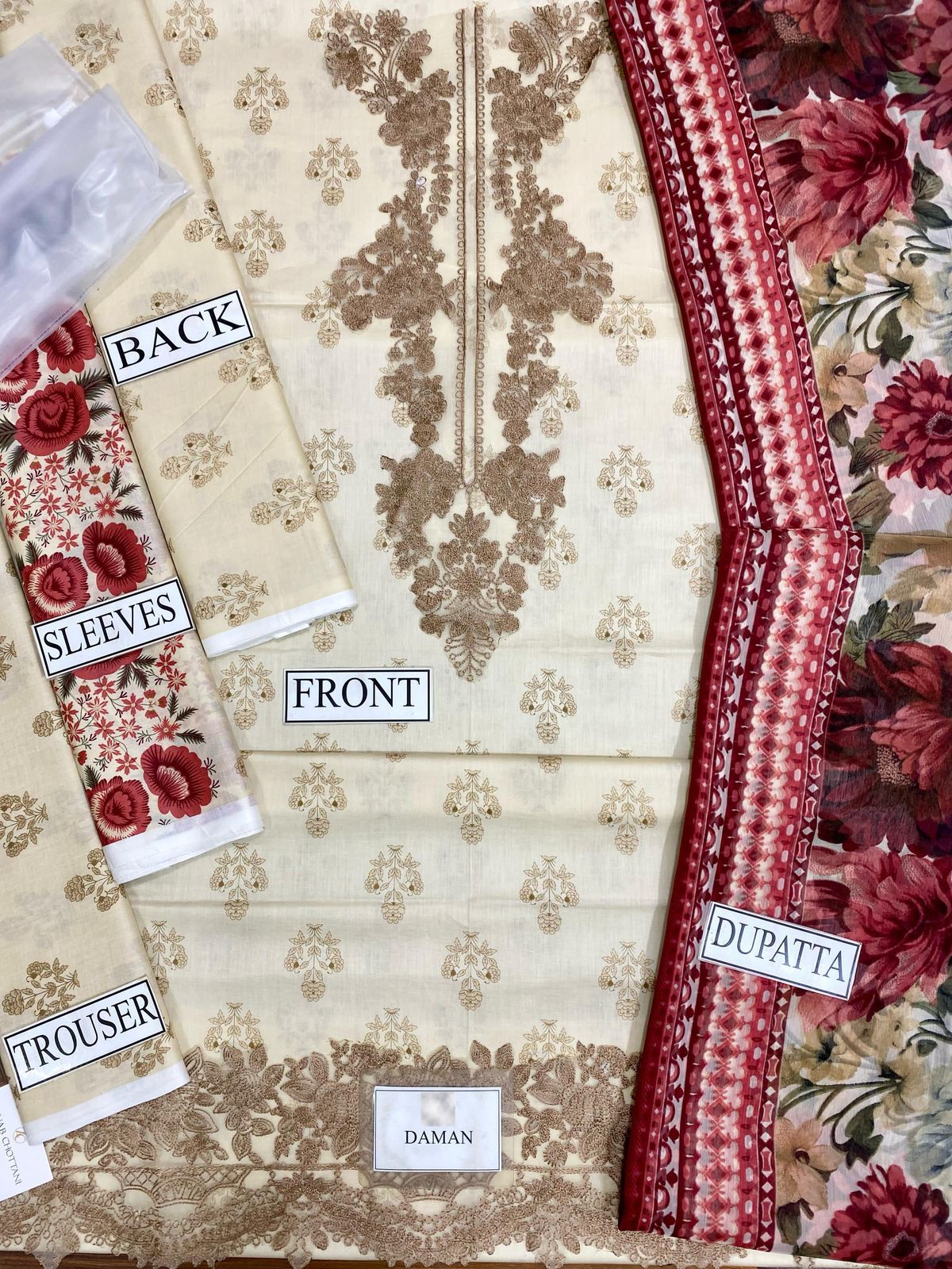 3 Piece - Embroidered Lawn Suit KISWAH RETAILS