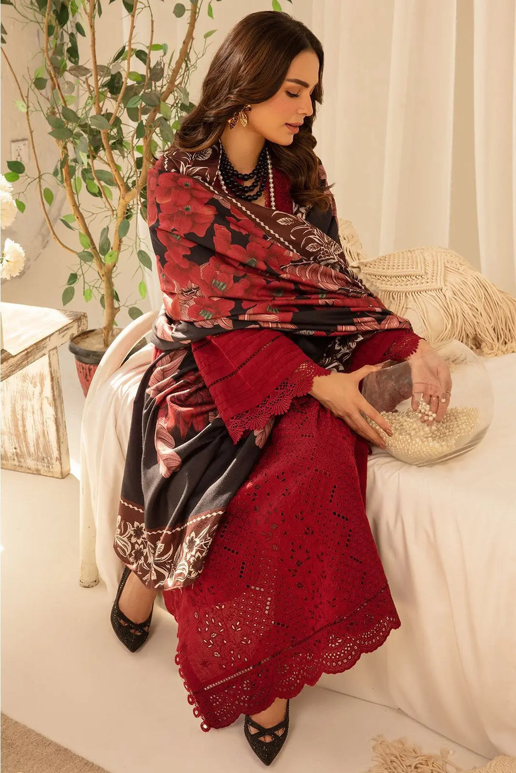 3 Piece - Chikenkari Lawn Suit KISWAH RETAILS