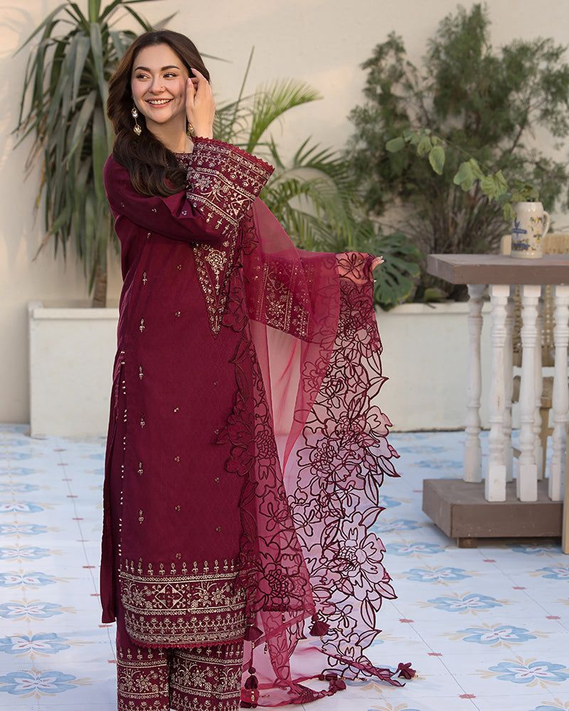 03 Piece - Embroidered Lawn Suit KISWAH RETAILS
