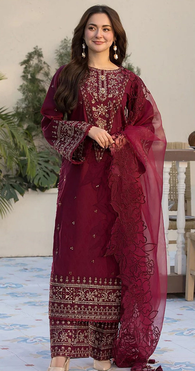 03 Piece - Embroidered Lawn Suit KISWAH RETAILS