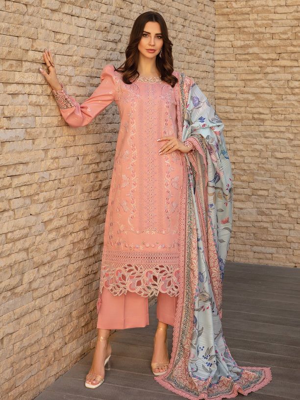 03 Piece - Embroidered Lawn Suit