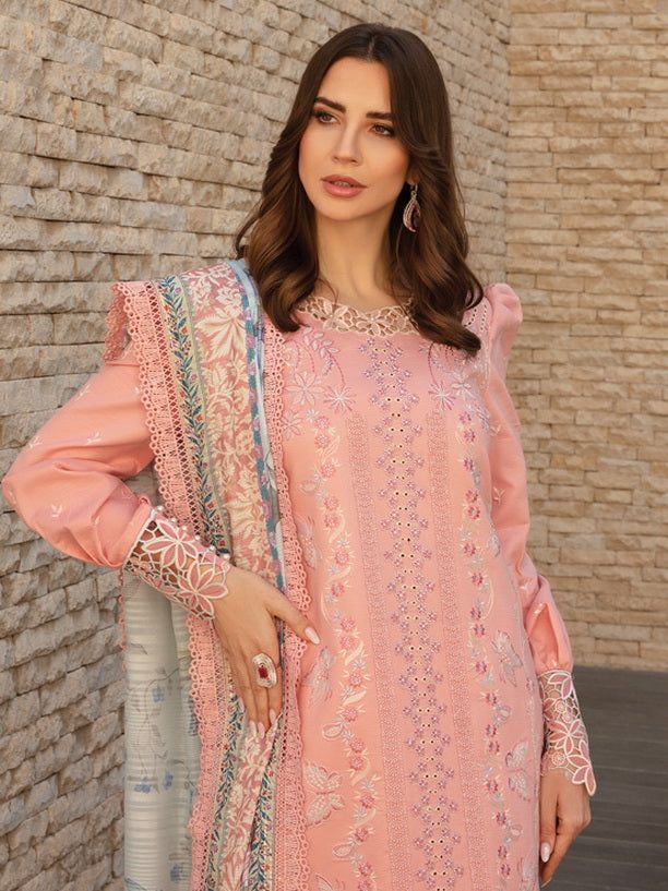 03 Piece - Embroidered Lawn Suit