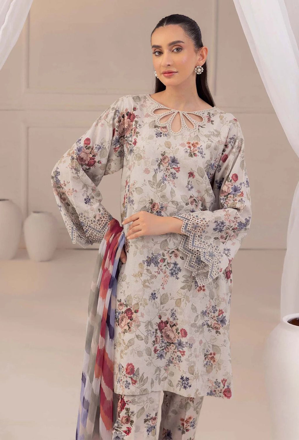 03 Piece - Embroidered Lawn Suit KISWAH RETAILS