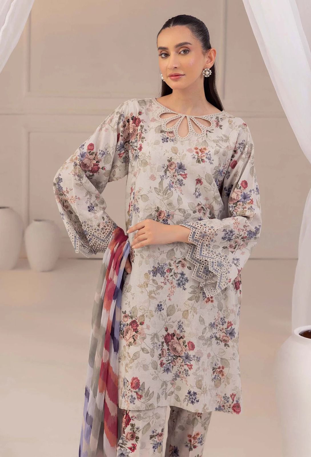 03 Piece - Embroidered Lawn Suit KISWAH RETAILS