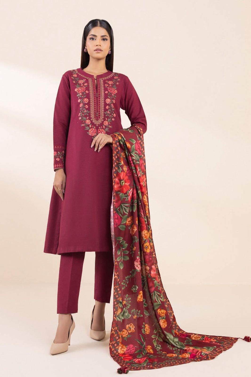 03 Piece - Unstitch Embroidered Lawn Suit (Copy) KISWAH RETAILS