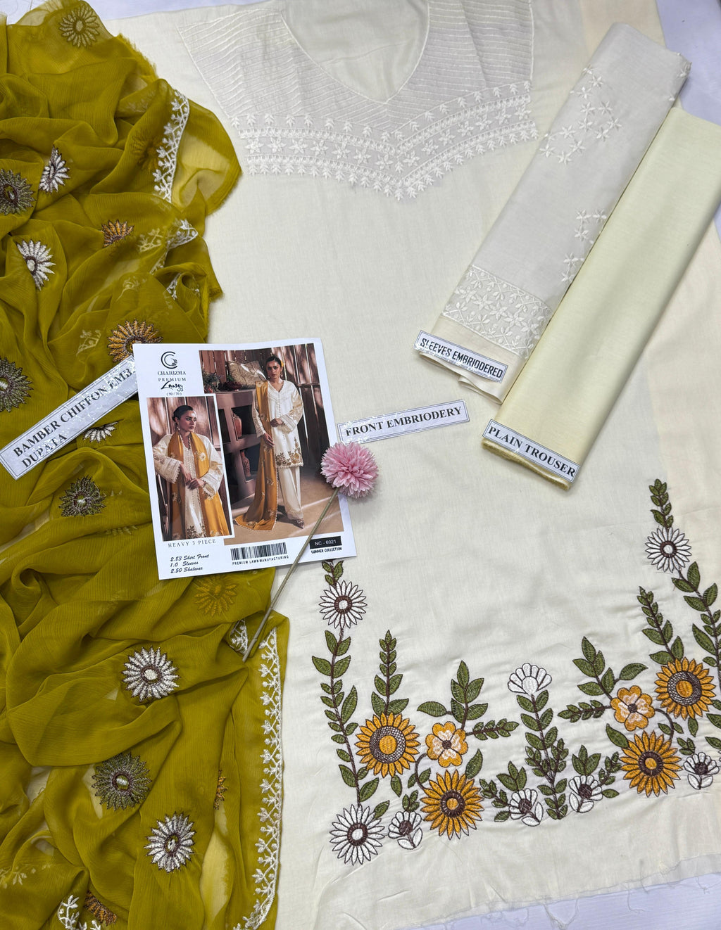 03 Piece - Embroidered Lawn Suit KISWAH RETAILS