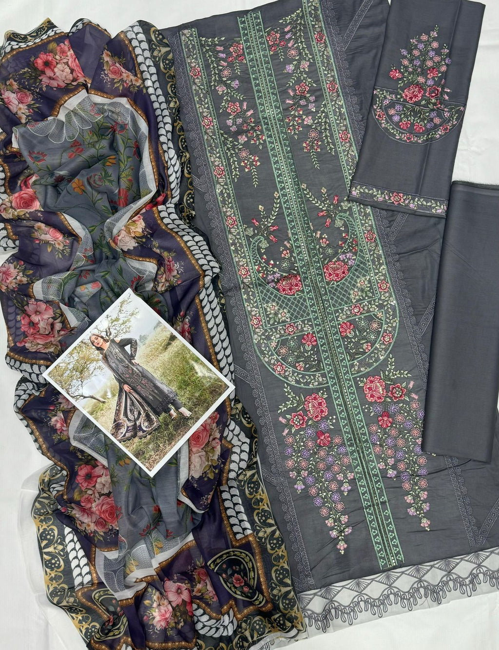 03 Piece - Embroidered Lawn Suit KISWAH RETAILS
