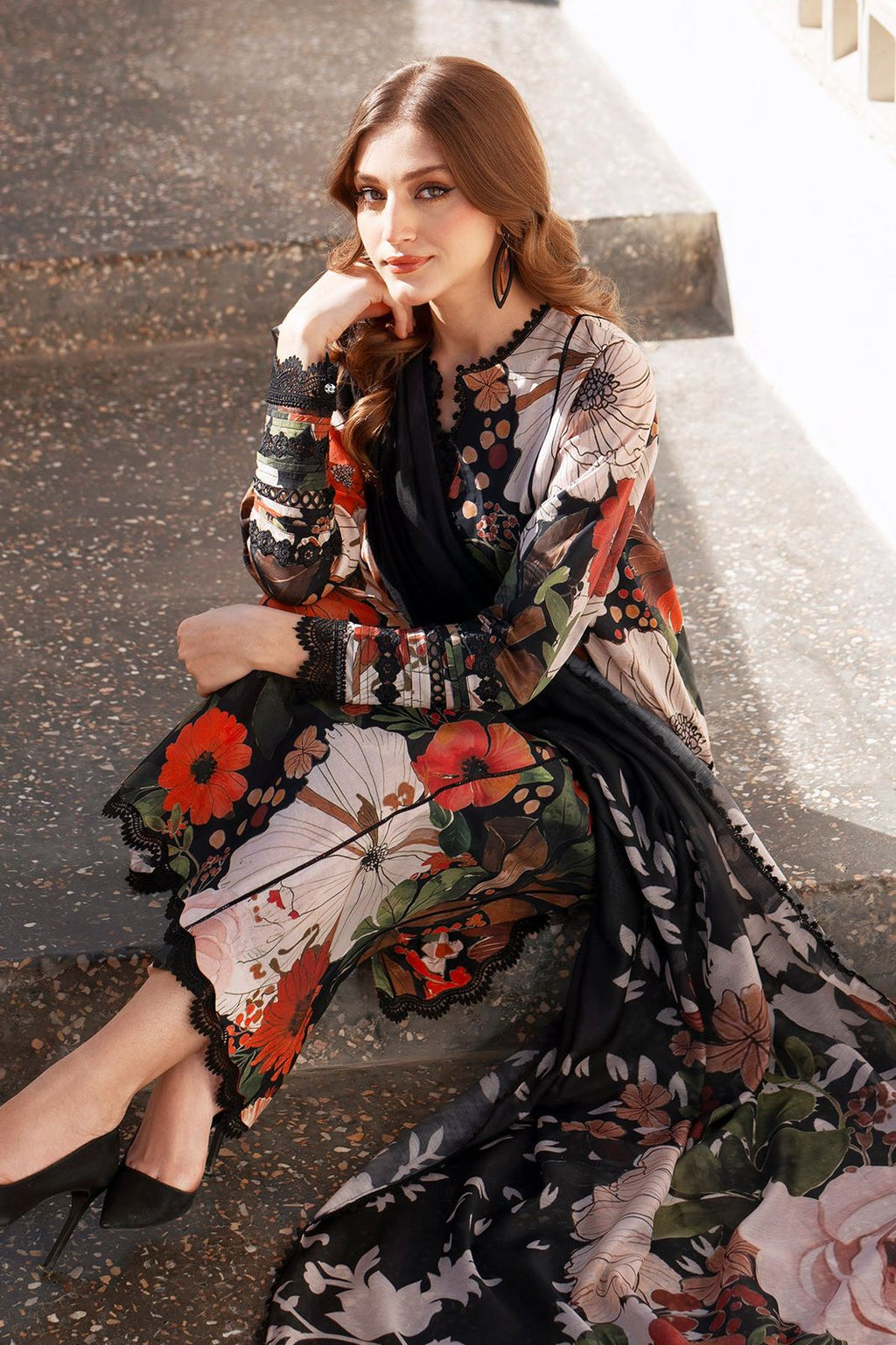 03 Piece - Embroidered Lawn Suit KISWAH RETAILS