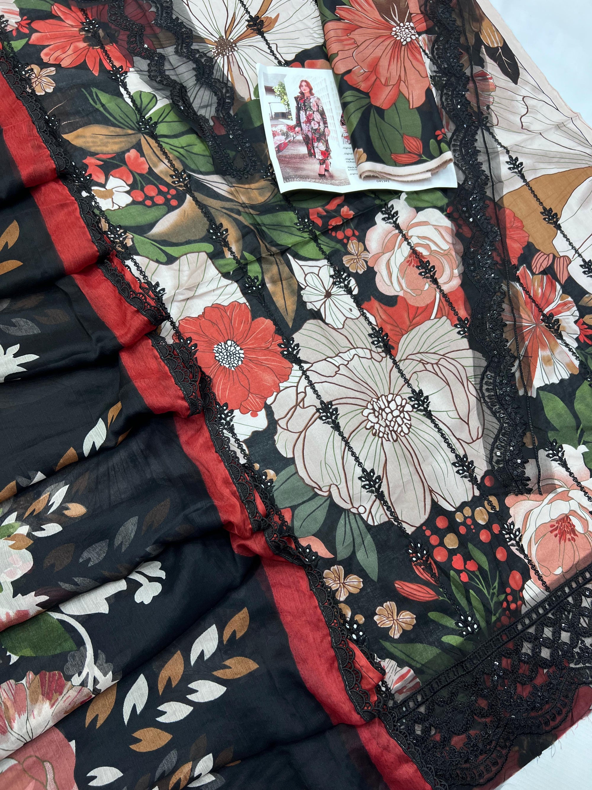 03 Piece - Embroidered Lawn Suit KISWAH RETAILS