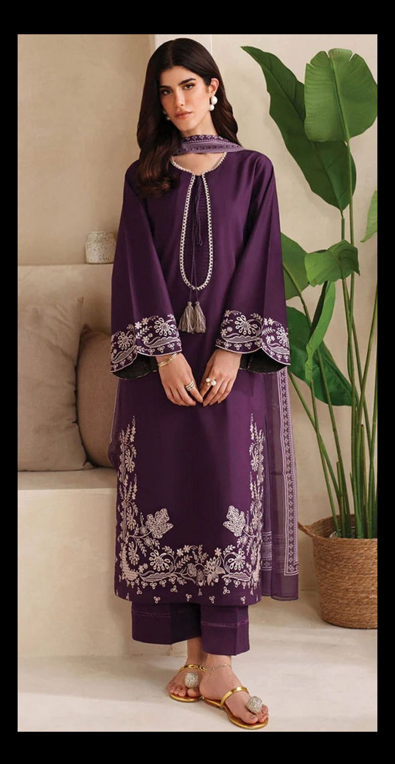3 Piece - Embroidered Lawn Suit KISWAH RETAILS