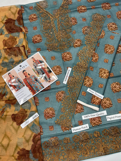 03 Piece - Digital Print Lawn Suit KISWAH RETAILS