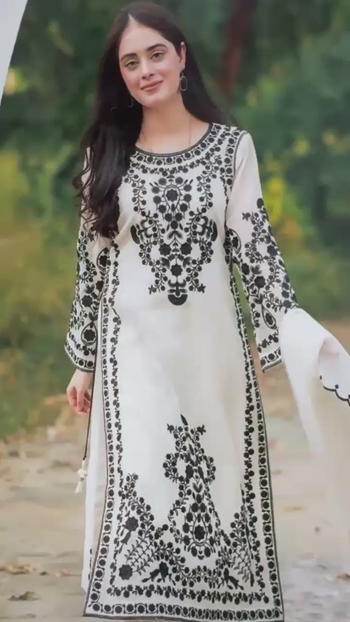 03 Piece - Embroidered Lawn Suit