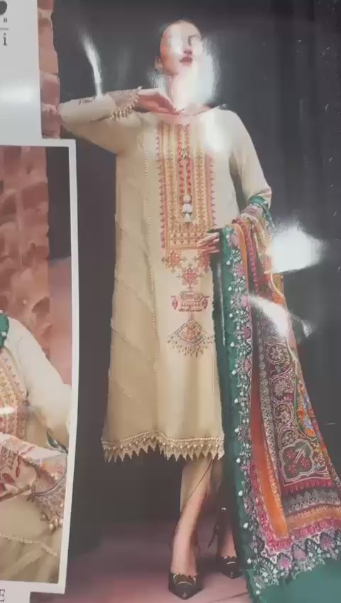 03 Piece - Embroidered Lawn Suit