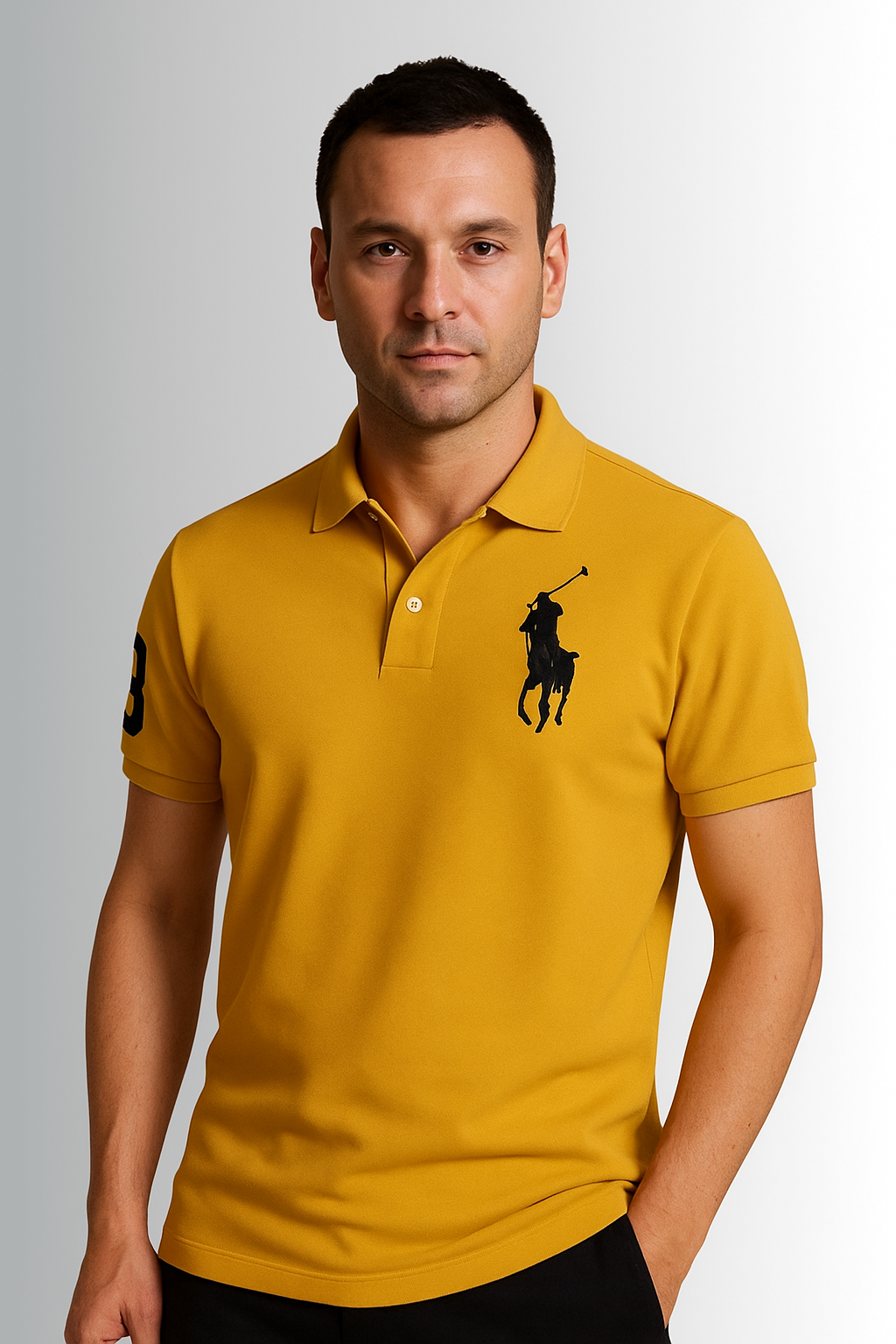Giordano Polo Shirt for Men - Yellow KISWAH RETAILS