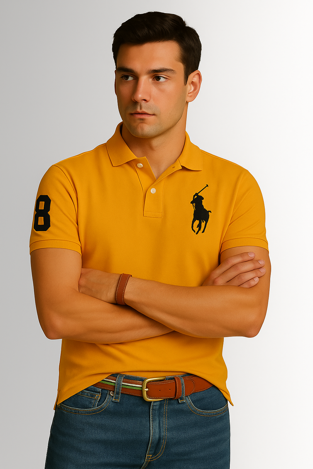 Giordano Polo Shirt for Men - Yellow KISWAH RETAILS